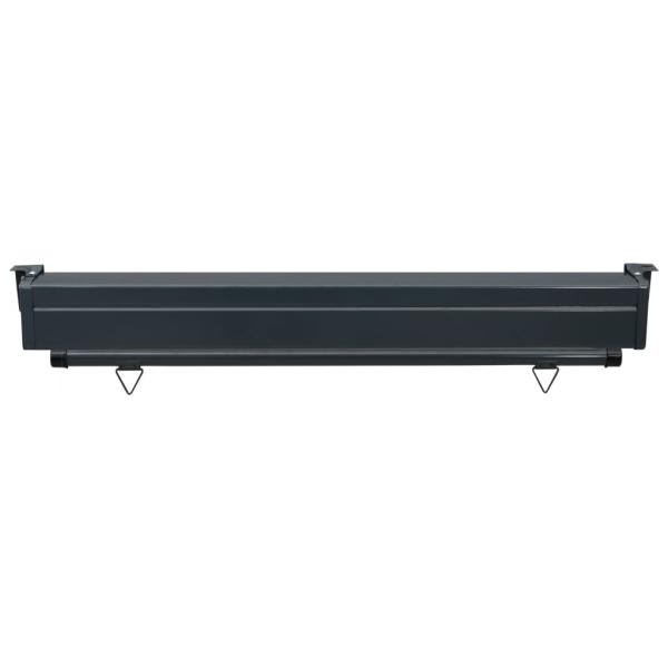 Balkon-Seitenmarkise 125x250 cm Schwarz