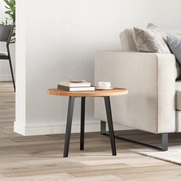 Tischplatte Rund Ø50x2 cm Massivholz Akazie