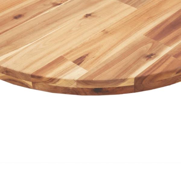 Tischplatte Rund Ø50x2 cm Massivholz Akazie