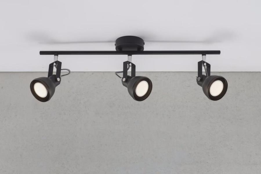 Nordlux Aslak 3-Spot Spotlight, GU10, 35W, schwarz (45740103)