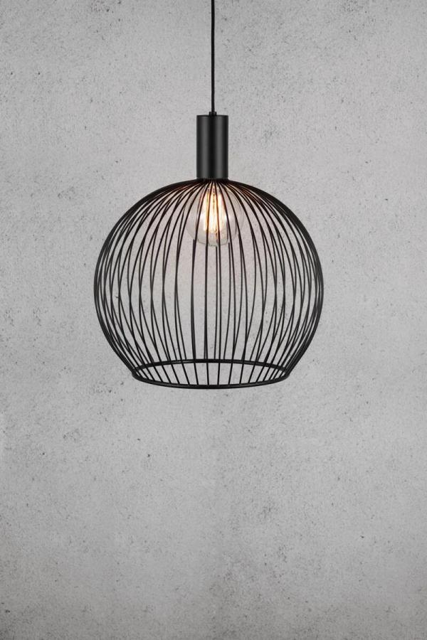 Nordlux Aver 50 Pendelleuchte, E27, 60W, schwarz (84263003)