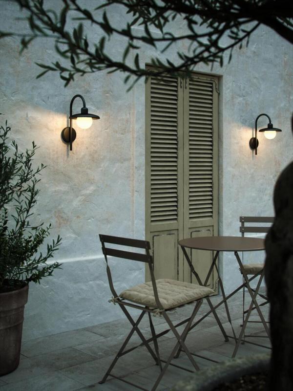 Nordlux Berlo Wandleuchte, E27, 10W, schwarz (2418191003)