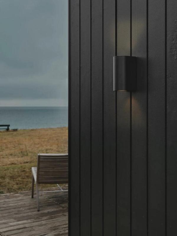 Nordlux Canto Maxi 2 Wandleuchte, IP44, GU10, 2x28W, seaside schwarz (49721203)