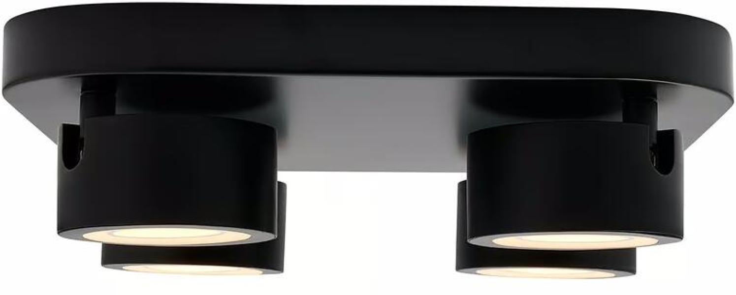 Nordlux Clyde 4-Spot Deckenleuchte, 14W, 2700K, schwarz (2412256003)