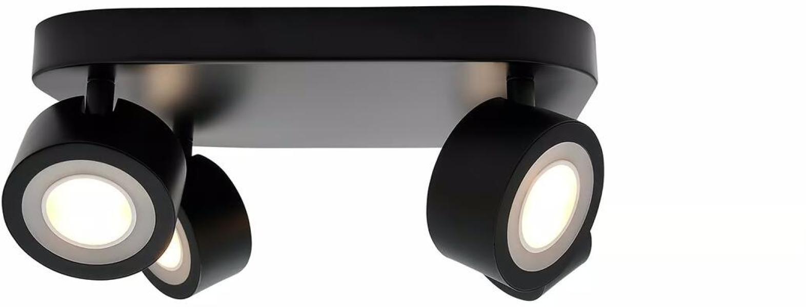 Nordlux Clyde 4-Spot Deckenleuchte, 14W, 2700K, schwarz (2412256003)