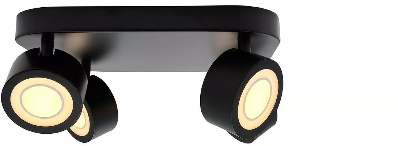 Nordlux Clyde 4-Spot Deckenleuchte, 14W, 2700K, schwarz (2412256003)