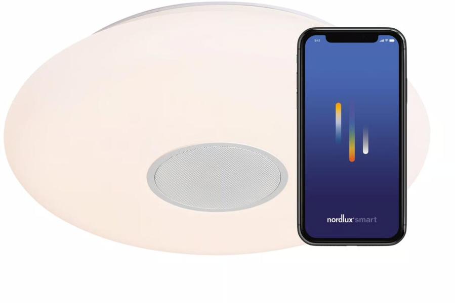 Nordlux Djay Smart Colour Deckenleuchte, 21W, 2200lm, 6500K, weiß (2110886101)
