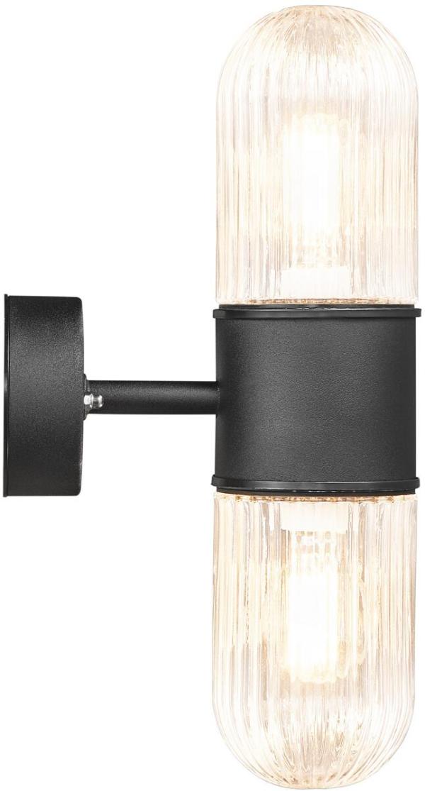 ARDEBO.de Nordlux Konyo Wandleuchte, E27, IP54, 2x40W, dimmbar, Metall, schwarz (5704924009600)