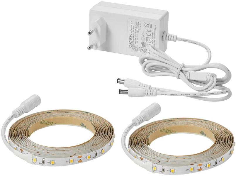 Nordlux Led Strip Effektleuchte, 2x 5 Meter, IP20, 2350L, 2700K, 31W, weiß (2210339901)