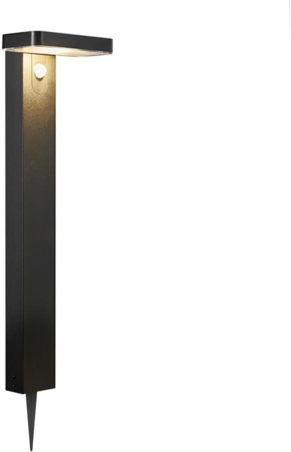 ARDEBO.de Nordlux Rica Square Solar Pollerleuchte, LED-Module, IP44, 380lm, 4,5W, Höhe 600mm, schwarz (2118178003)