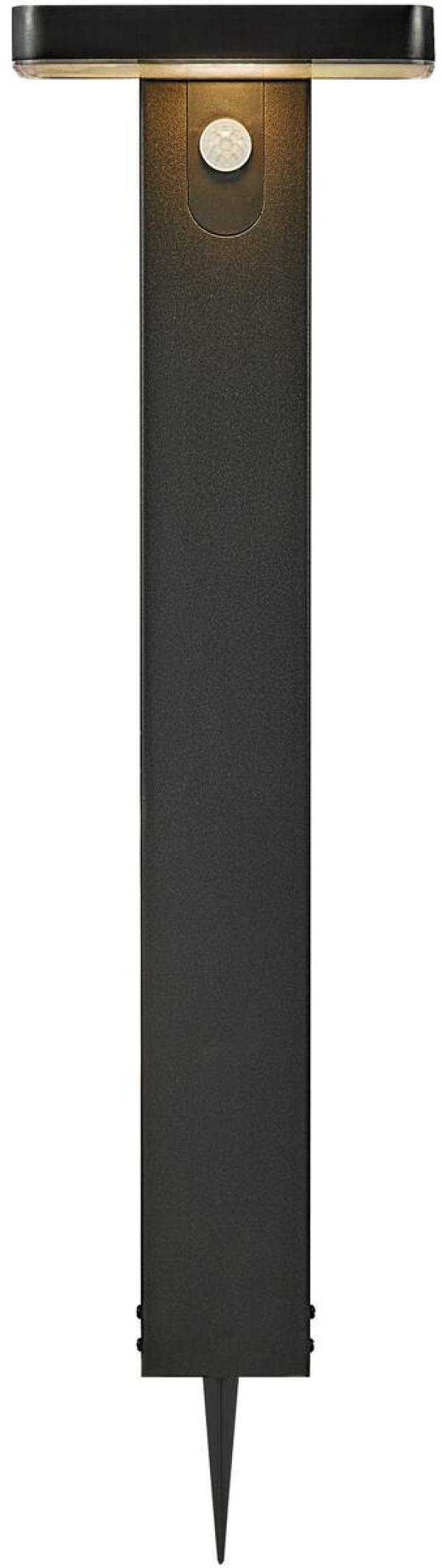 Nordlux Rica Square Solar Pollerleuchte, LED-Module, IP44, 380lm, 4,5W, Höhe 600mm, schwarz (2118178003)