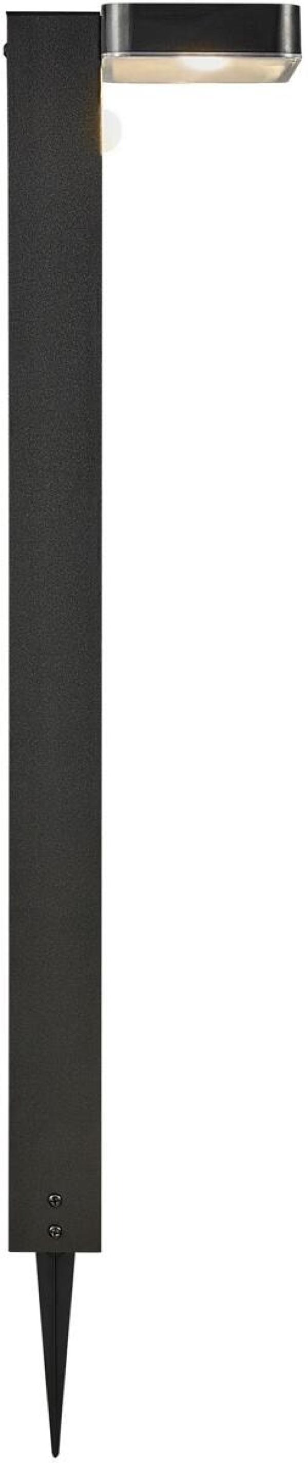 Nordlux Rica Square Solar Pollerleuchte, LED-Module, IP44, 380lm, 4,5W, Höhe 600mm, schwarz (2118178003)