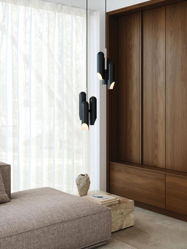 Nordlux Rochelle Pendelleuchte, GU10, IP20, 3x8W, dimmbar, schwarz (2320283003)