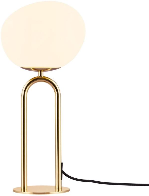ARDEBO.de Nordlux Shapes Tischlampe, E27, IP20, 15W, Glasschirm, messing (2120055035)