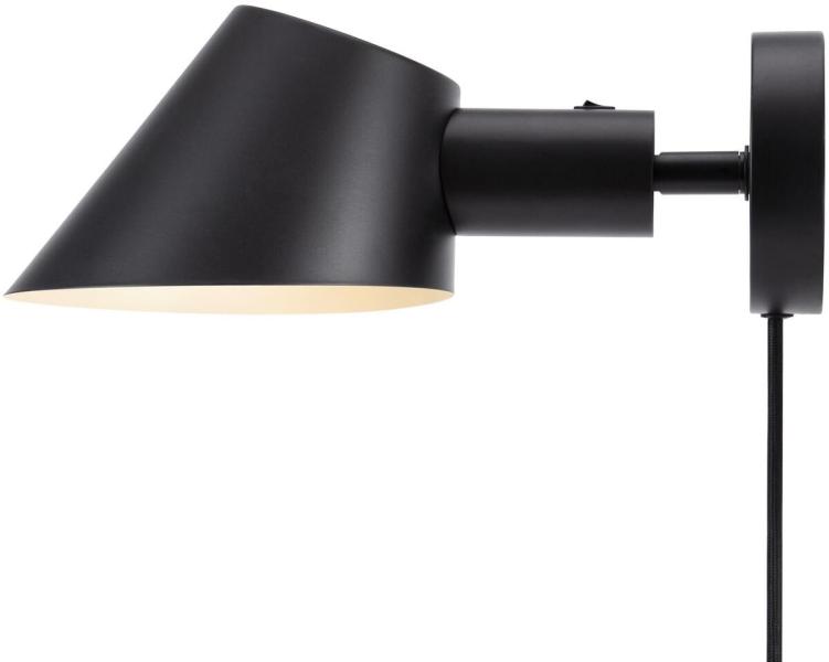 Nordlux Stay Wandleuchte, E27, IP20, 60W, Aluminium, schwarz (2220381003)