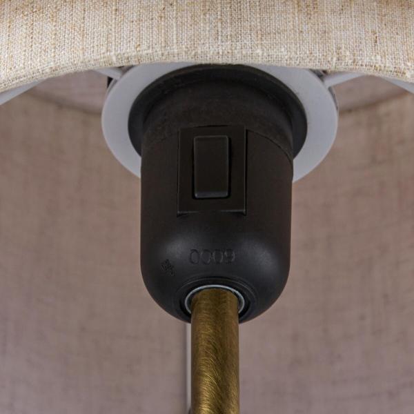 Nordlux Takai Wandleuchte, E27, IP20, 25W, Stoff-Lampenschirm, beige (2320421018)