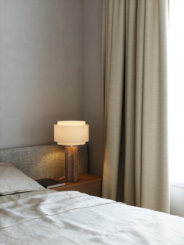 Nordlux Takai Tischlampe, E27, IP20, 25W, Stoff-Lampenschirm, beige (2320445018)
