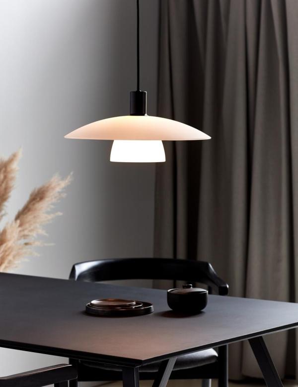 Nordlux Verona Pendelleuchte, E27, IP20, 40W, dimmbar, schwarz (2010863001)