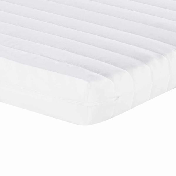 Schaumstoffmatratze Kinder Weiß 80x160 cm 7-Zonen Härte 20 ILD