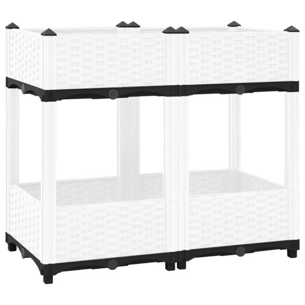 ARDEBO.de - Hochbeet 80x40x71 cm Polypropylen