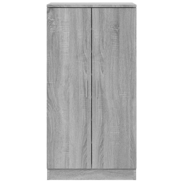 Schuhschrank Grau Sonoma 55x35x108 cm Holzwerkstoff