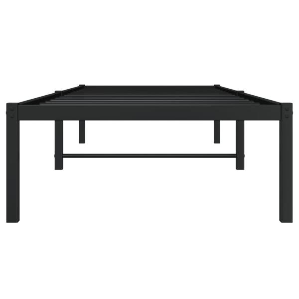 Bettgestell Metall Schwarz 75x190 cm