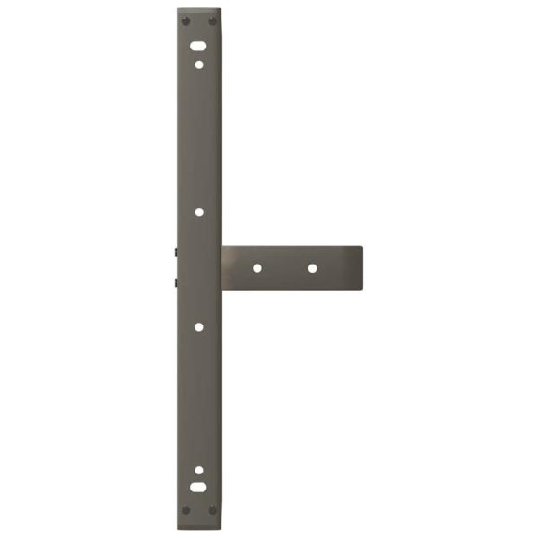 Couchtischbeine T-Form 2 Stk. Naturstahl 70x25x(42-43) cm Stahl