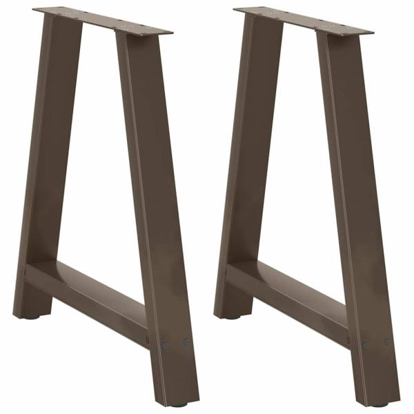ARDEBO.de - Couchtischbeine A-Form 2 Stk. 70x(72-73) cm Stahl