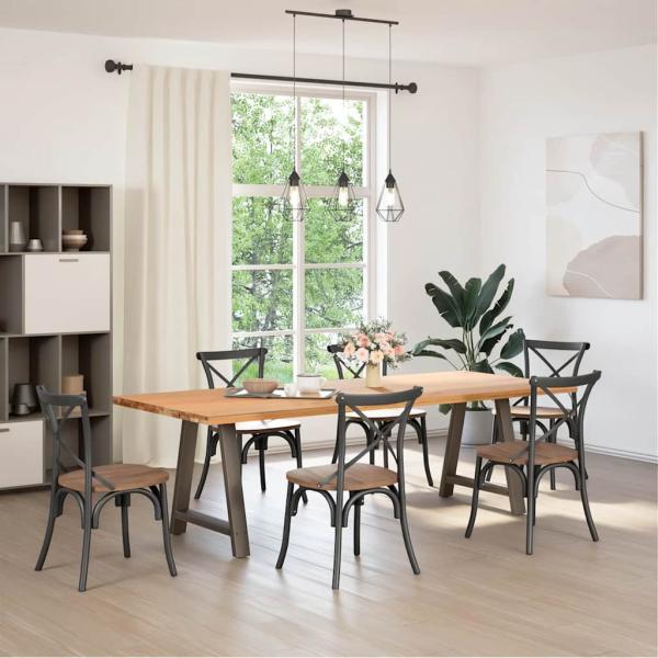 Couchtischbeine A-Form 2 Stk. 70x(72-73) cm Stahl