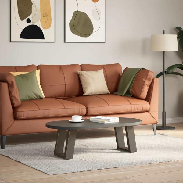 Couchtischbeine U-Form 2 Stk. Naturstahl 30x(30-31) cm Stahl