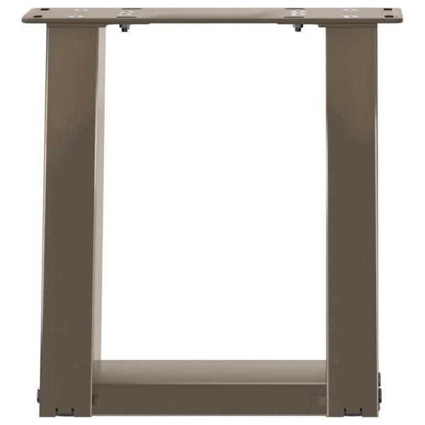 Couchtischbeine U-Form 2 Stk. Naturstahl 30x(30-31) cm Stahl