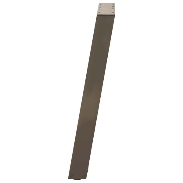 Esstischbeine U-Form 2 Stk. Naturstahl 60x(72-73) cm Stahl