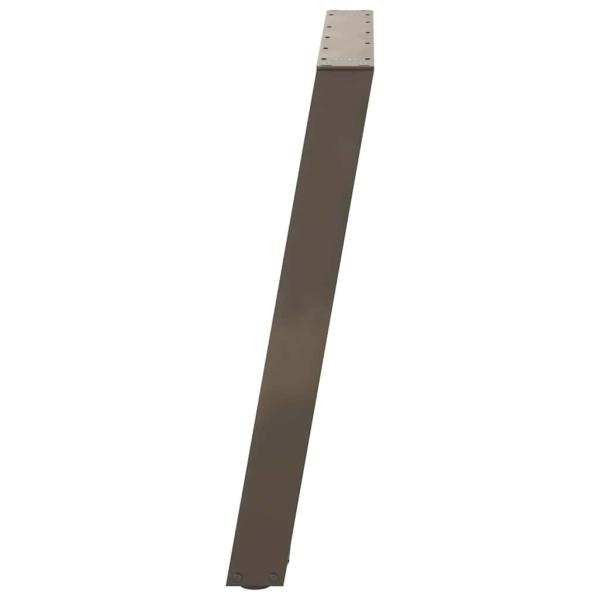 Esstischbeine U-Form 2 Stk. Naturstahl 90x(72-73) cm Stahl