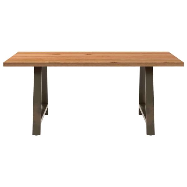 Esstisch Hellbraun 180x100x74 cm Massivholz Eiche Rechteckig