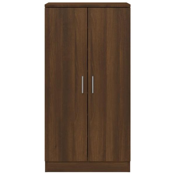 Schuhschrank Braun Eichen-Optik 55x35x108 cm Holzwerkstoff