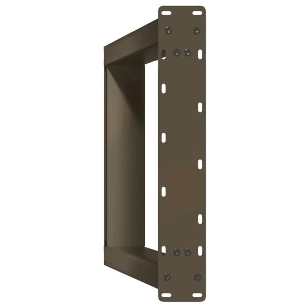 Konsolentischbeine U-Form 2 Stk. Naturstahl 38x(72-73) cm Stahl