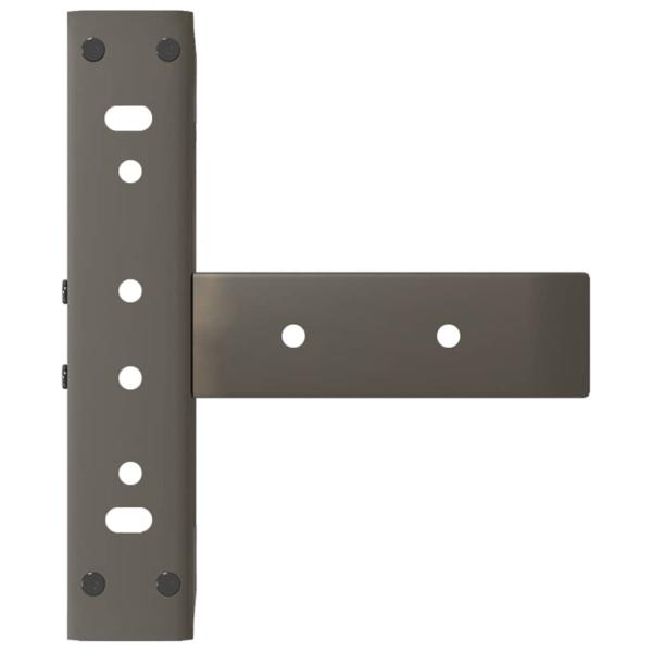 Couchtischbeine T-Form 2 Stk. Naturstahl 28x25x(42-43) cm Stahl