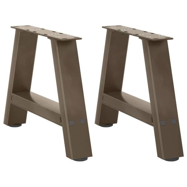 ARDEBO.de - Couchtischbeine A-Form 2 Stk. 50x(30-31) cm Stahl