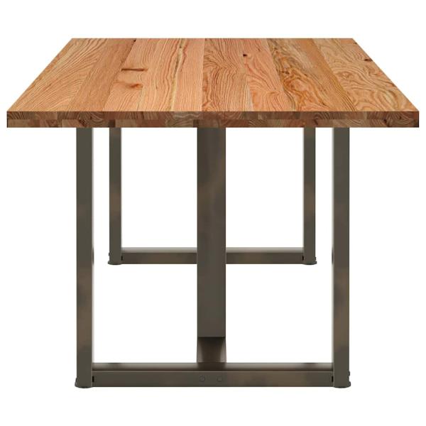 Esstisch Hellbraun 180x100x74 cm Massivholz Eiche Rechteckig