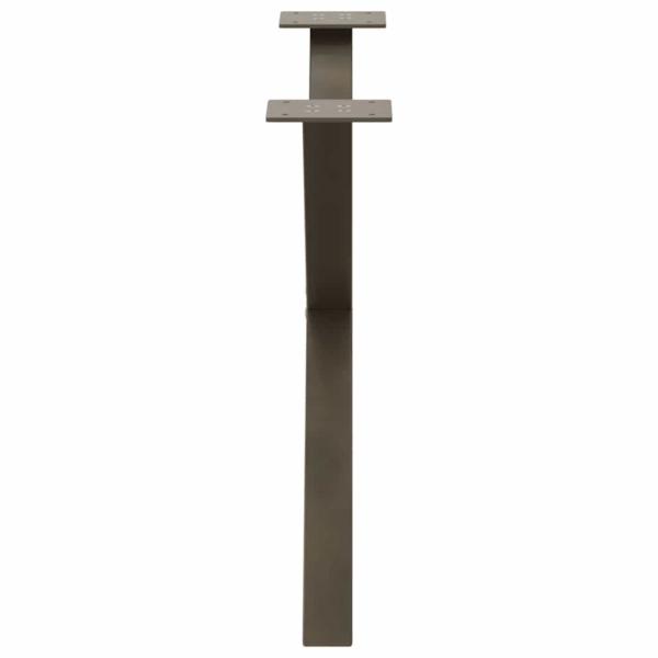 Couchtischbeine X-Form 2 Stk. Naturstahl 70x(42-43) cm Stahl