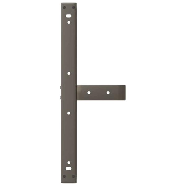 Couchtischbeine T-Form 2 Stk. Naturstahl 70x25x(30-31) cm Stahl