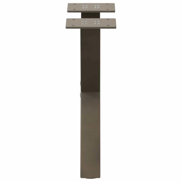 Couchtischbeine X-Form 2 Stk. Naturstahl 37x(30-31) cm Stahl