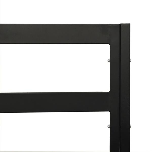 ARDEBO.de - Gartenstuhl mit Grauen Kissen 76x76x79 cm Stahl