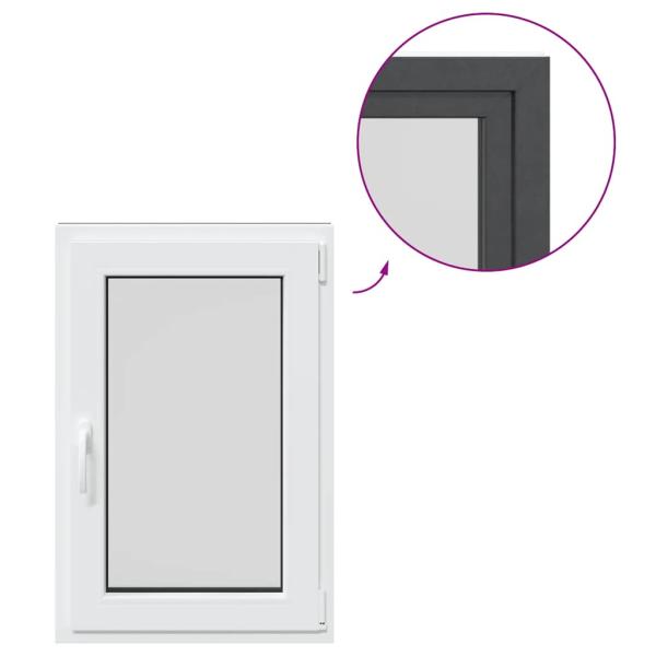 Kellerfenster RISOR 60x80 cm Dreh Kipp DIN Rechts Anthrazit