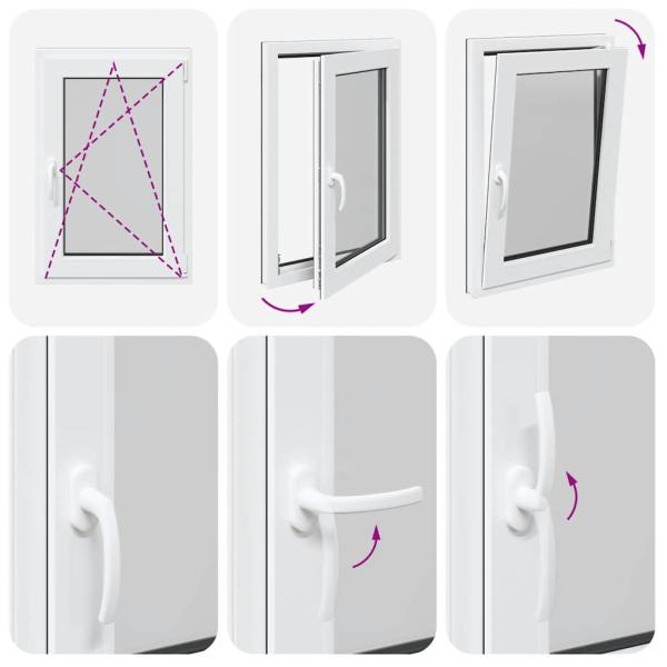 Kellerfenster RISOR 60x80 cm Dreh Kipp DIN Rechts Anthrazit
