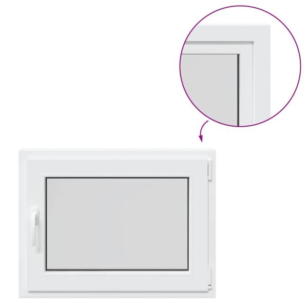 Kellerfenster RISOR 80x60 cm Dreh Kipp DIN Rechts Weiß