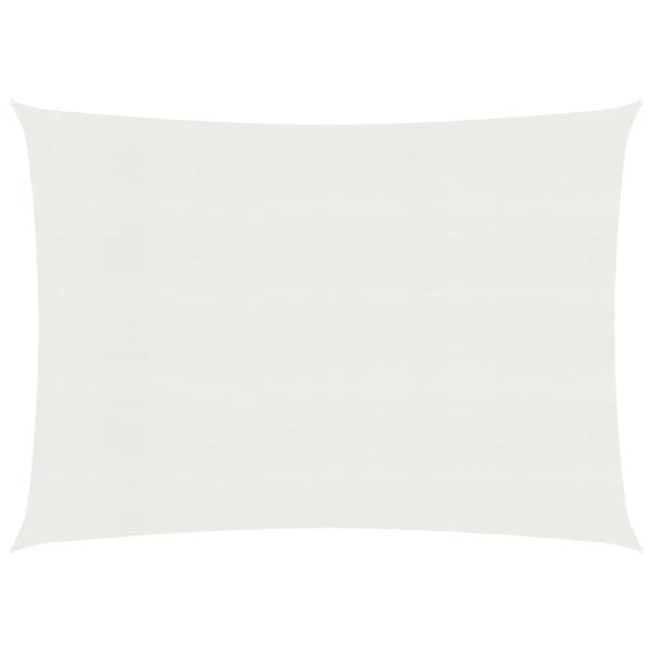 ARDEBO.de - Sonnensegel 160 g/m² Weiß 6x7 m HDPE