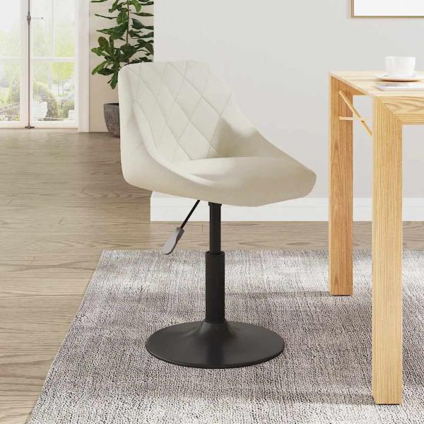 ARDEBO.de - Esszimmerstuhl Creme Samt