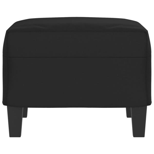 Fußhocker Schwarz 60x50x41 cm Mikrofasergewebe