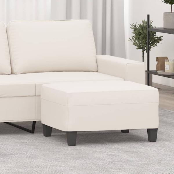 ARDEBO.de - Fußhocker Beige 70x55x41 cm Mikrofasergewebe